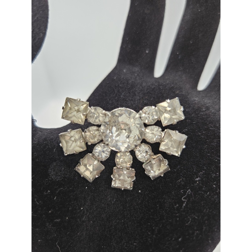 Vintage Rhinestone‎ Brooch Pendant